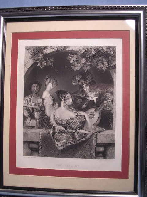 FRAMED STEEL ENGRAVING