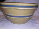 WATT POTTERY BAK-EZEE 9 IN BLUE BAND MIXING BOWL
