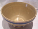 WATT POTTERY BAK-EZEE 9 IN BLUE BAND MIXING BOWL
