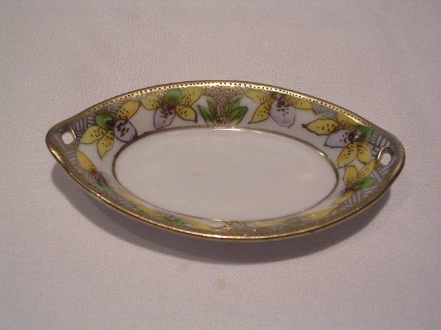 NORITAKE NIPPON ORCHID OPEN SALT DIP