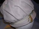 VINTAGE BEIGE VELVET LADIES HAT WITH TASSEL