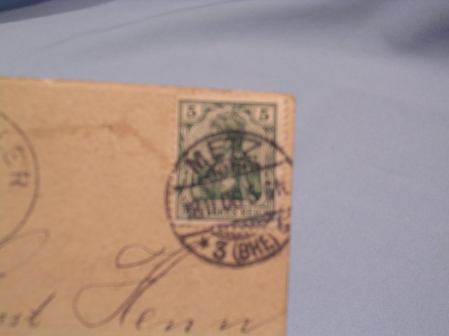 1906 GERMAN SOLDIER POSTCARD WITH STAMP
