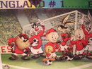 ANIMATION CELL 1966 WORLD CHAMPIONS LOONEY TUNES FRAMED LITHOGRAPH ON PAPER