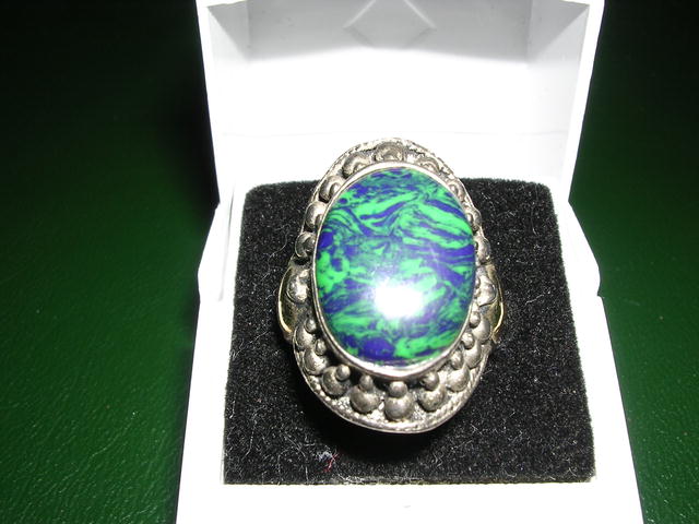 Ladies Sterling Silver and Turquoise Ring