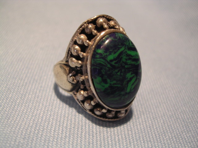 Ladies Sterling Silver and Turquoise Ring