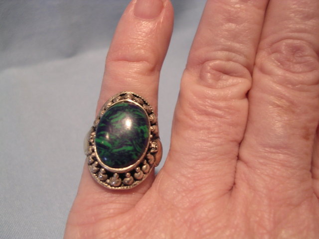 Ladies Sterling Silver and Turquoise Ring