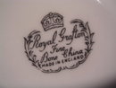 ROYAL GRAFTON BONE CHINA ATTACHED TEA CUP & SAUCER BLUE FLORAL