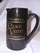 BLACK VELVET CANADIAN WHISKEY WATER PITCHER