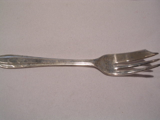 SET OF SIX SHEFFIELD SILVER PLATE PASTRY FORKS IN WESTMINSTER ABBY GIFT BOX