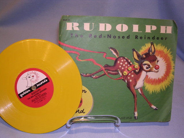 RUDOLPH THE RED NOSED REINDEER 78RPM GOLDEN RECORD WITH SLEEVE 1950 NO;R68:25