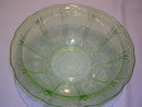 JEANNETTE CHERRY BLOSSOM GREEN DEPRESSION MASTER BERRY BOWL