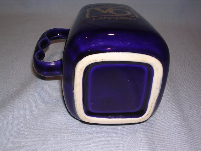 SEAGRAM'S VO CANADIAN WHISKEY BAR WATER PITCHER COBALT BLUE