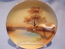 NORITAKE TREE IN THE MEADOW HANDLED LEMON DISH #27 RED MARK