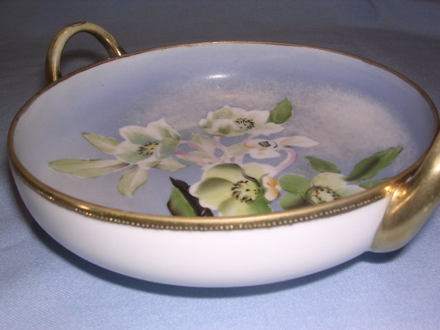 NORITAKE MORIMURA NIPPON FLORAL HANDLED BOWL #21 MARK