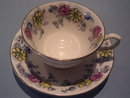 TAYLOR &KENT LTD ENGLISH BONE CHINA CUP & SAUCER MULT-FLORAL