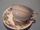 TAYLOR &KENT LTD ENGLISH BONE CHINA CUP & SAUCER MULT-FLORAL