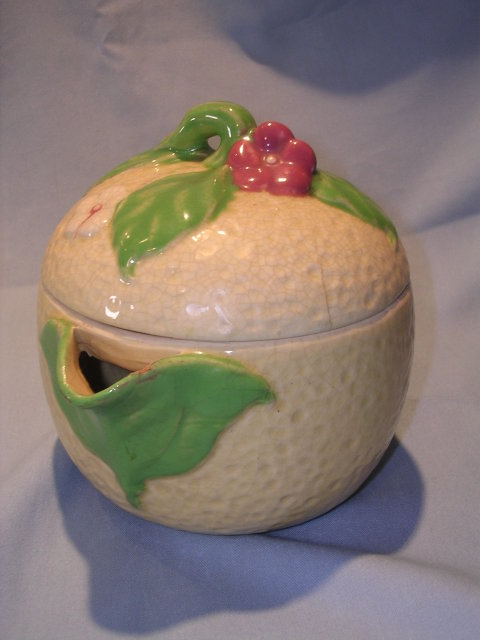 OLD THREE PIECE REAMER PITCHER CITRUS SHAPE JAPAN