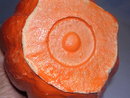 HALLOWEEN PAPER MACHE JACK-O-LANTERN WITH EYE/MOUTH INSERT