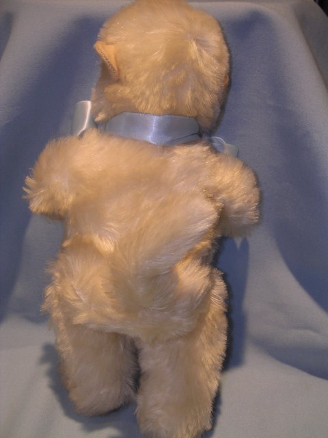 1940's WHITE MOHAIR MONEY WITH GLASS EYES