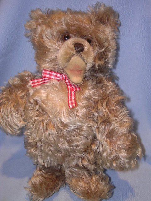 STEIFF ZOTTY MOHAIR 10 TEDDY BEAR W/ EAR BUTTON