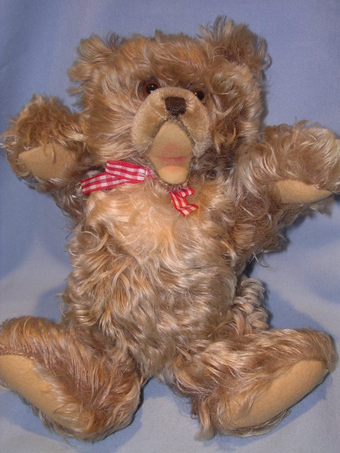 STEIFF ZOTTY MOHAIR 10 TEDDY BEAR W/ EAR BUTTON