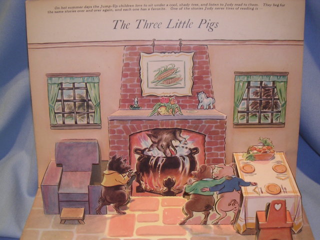 CHILDRENS JOLLY JUMP-UPS FAVORITE NURSERY STORIES 1942