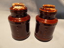 MCCOY BROWN DRIP SET CREAM, SUGAR SALT& PEPPER