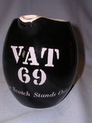 VAT 69 SCOTCH WHISKEY BLACK BAR WATER PITCHER
