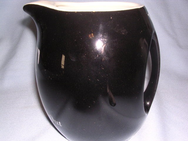 VAT 69 SCOTCH WHISKEY BLACK BAR WATER PITCHER