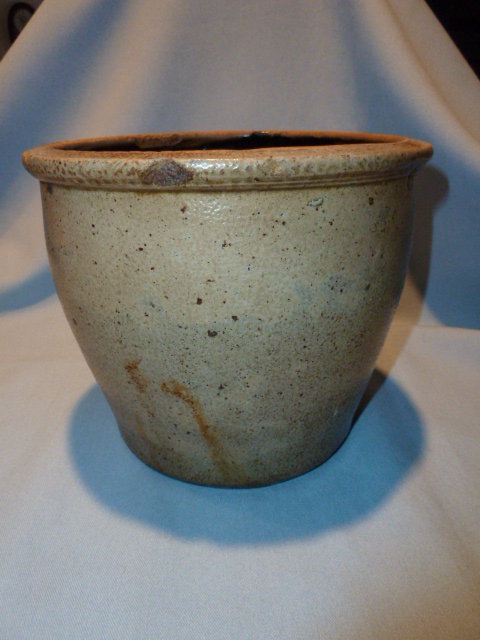 OLD SALT GLAZE GRAY GREY CROCK
