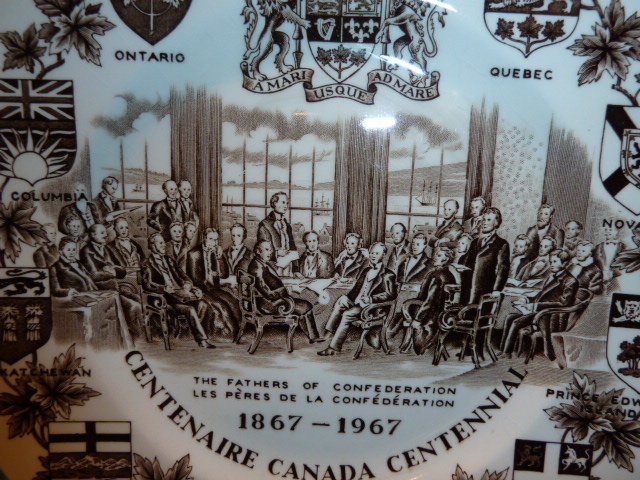 Wood & Sons Plate - Centenaire Canada Centennial 1867-1967