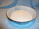OLD EUROPEAN BLUE & WHITE MARBLE GRANITEWARE GRANITE WASH BASIN PAN