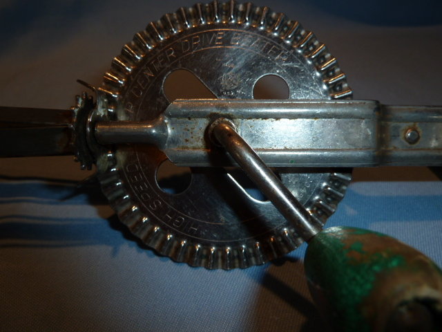 VINTAGE A & J SUPER CENTER DRIVE HAND BEATER MIXER