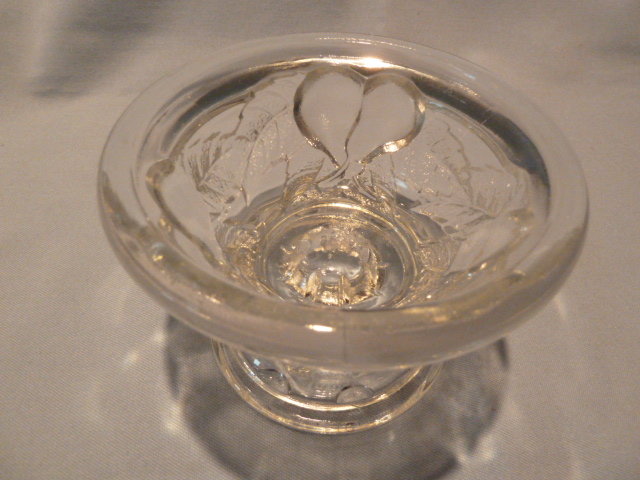 TELEFLORA REPRO DEPRESSION GLASS BALTIMORE PEAR CRYSTAL CANDLESTICK CANDLE HOLDER