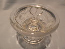 TELEFLORA REPRO DEPRESSION GLASS BALTIMORE PEAR CRYSTAL CANDLESTICK CANDLE HOLDER