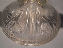 JEANNETTE IRIS & HERRINGBONE PAIR DOUBLE LIGHT CANDLESTICKS