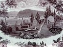 Antique Staffordshire Jacksons VIEW OF NEWBURGH NY Purple 18