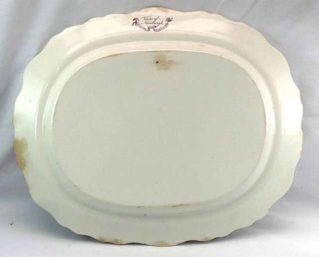 Antique Staffordshire Jacksons VIEW OF NEWBURGH NY Purple 18