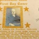 1939 JOHN QUINCY ADAMS Presidential Issue First Day Cover Envelope w/ B&W Photo
