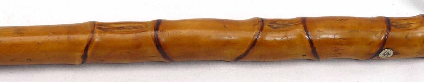 Vintage or Antique Carved Bamboo Root Ball Cane Walking Stick