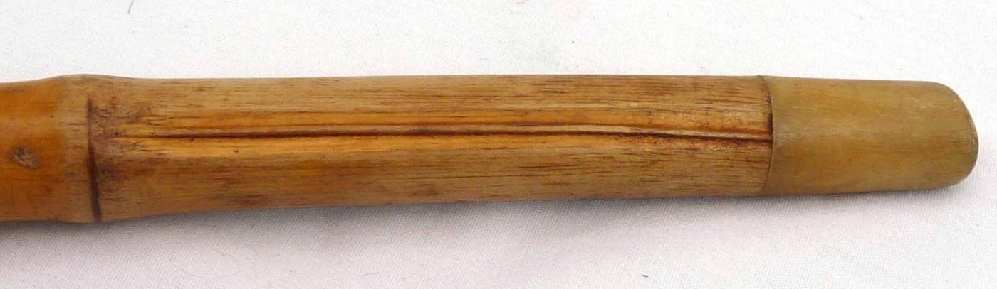 Vintage or Antique Carved Bamboo Root Ball Cane Walking Stick
