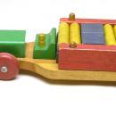 Vintage 1950's PLAYSKOOL Wood Pull Toy w/ Wood Blocks