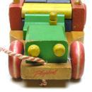 Vintage 1950's PLAYSKOOL Wood Pull Toy w/ Wood Blocks