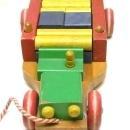 Vintage 1950's PLAYSKOOL Wood Pull Toy w/ Wood Blocks