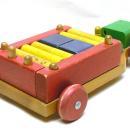 Vintage 1950's PLAYSKOOL Wood Pull Toy w/ Wood Blocks