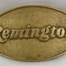 Vintage Solid Brass REMINGTON Belt Buckle