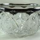 1905 American Brilliant Cut Glass GORHAM Sterling Bowl