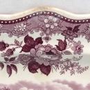 Antique Staffordshire Jacksons VIEW OF NEWBURGH NY Purple 18