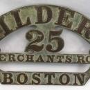 Antique John WILDER'S Salamander Safe Badge Plate 25 Merchants Row Boston MA