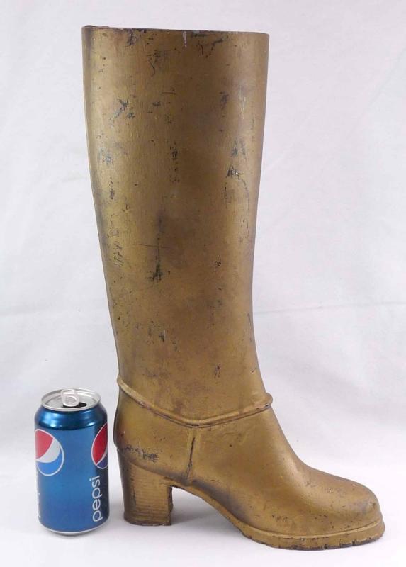 Large Vintage Metal Rubber Boot Mold 17 1/2